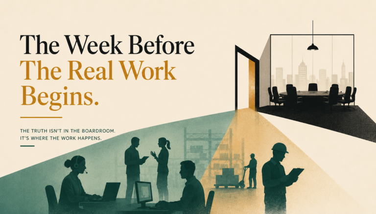 The Week Before The Real Work Begins